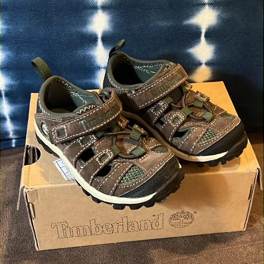 Timberland Hypertrail Fisherman Strap Shoes sneakers Toddlers Boys Size 7.5